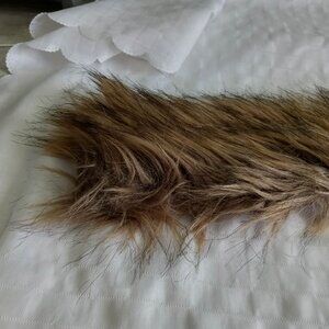 Faux fur replacement with buttons/piece of faux fur for DIY and craft projects